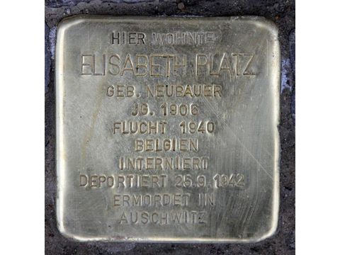 Stolperstein für Elisabeth Platz