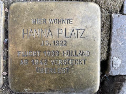 Stolperstein für Hanna Platz