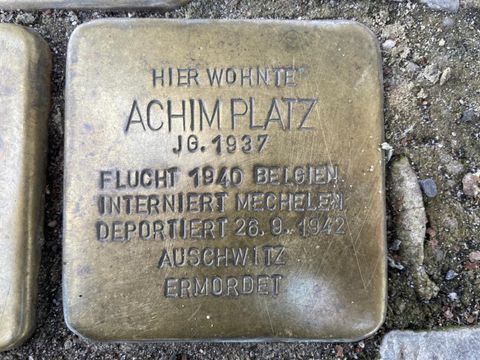 Stolperstein für Achim Platz