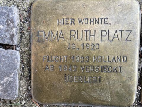 Stolperstein für Emma Ruth Platz
