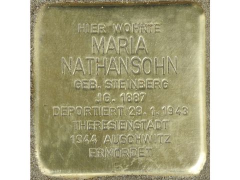 Stolperstein für Maria Nathansohn