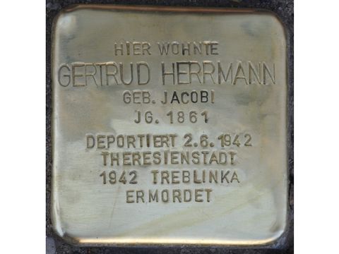 Stolperstein für Gertrud Herrmann