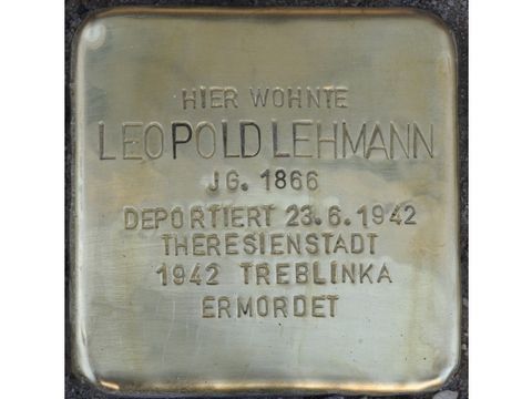 Stolperstein für Leopold Lehmann