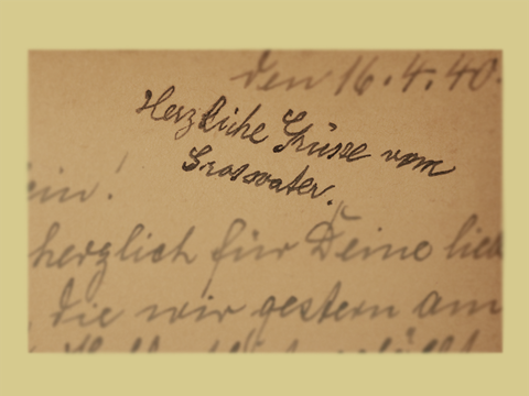Martin Bernhard Reichenbach Postkarte