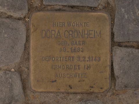 Stolperstein Dora Cronheim (Bild: Stolpersteine-Initiative CW, Bukschat&Flegel)