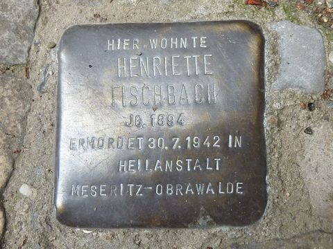 Stolperstein für Henriette Fischbach, 2.8.2010