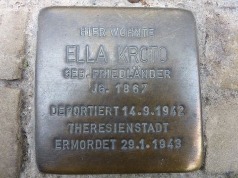 Stolperstein für Ella Kroto, 17.8.2010