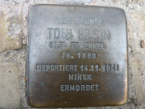 Stolperstein für Toni Klein, 17.8.2010