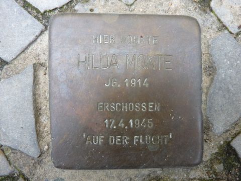 Stolperstein für Hilda Monte, 17.8.2010