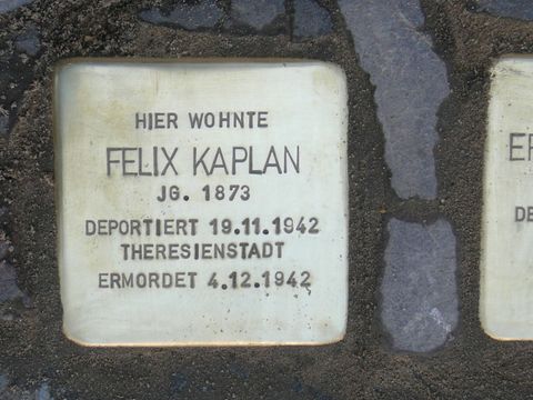 Stolperstein für Felix Kaplan