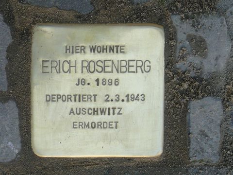 Stolperstein für Erich Rosenberg