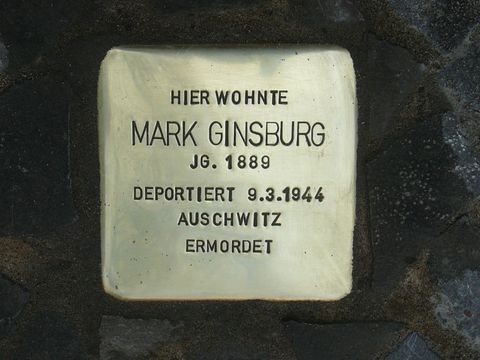 Stolperstein für Mark Ginsburg