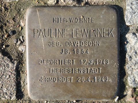 Stolperstein für Pauline Lewinnek