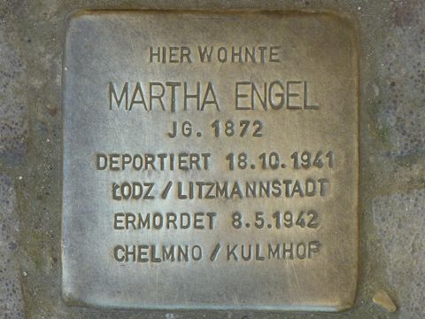 Stolperstein Martha Engel