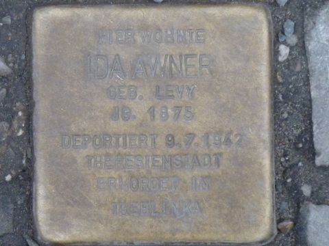 Stolperstein für Ida Awner, 27.2.2013