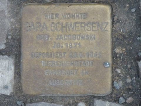 Stolperstein für Sara Schwersenz, 27.2.2013