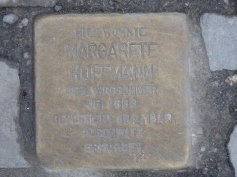 Stolperstein für Margarete Hoffmann, 27.2.2013