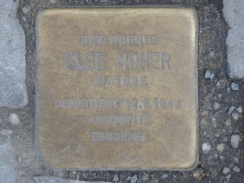 Stolperstein für Else Noher, 27.2.2013