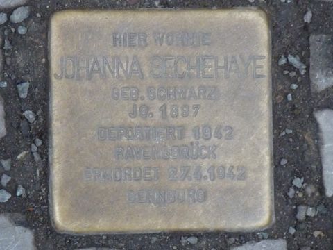 Stolperstein für Johanna Sechehaye, 27.2.2013, Foto: KHMM