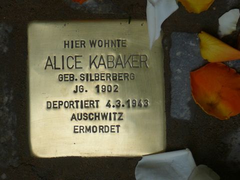 Stolperstein für Alice Kabaker