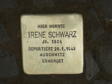 Stolperstein Irene Schwarz