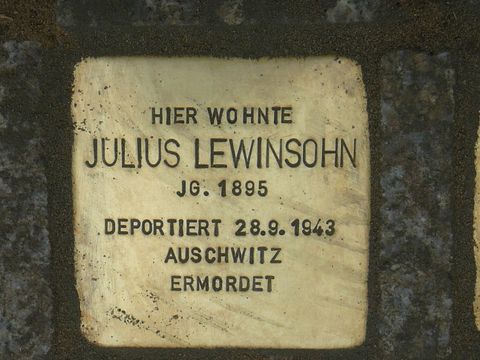 Stolperstein für Julius Lewinsohn