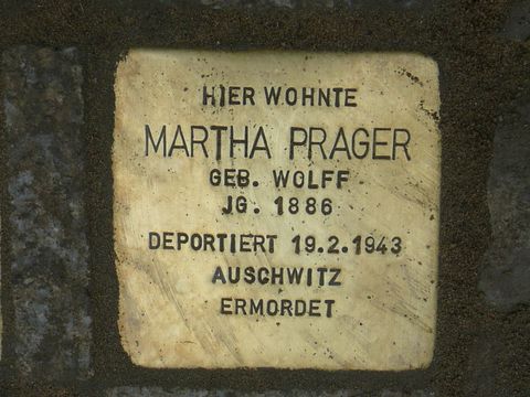 Stolperstein für Martha Prager