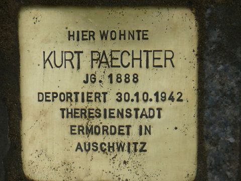 Stolperstein fÃ¼r Kurt Paechter