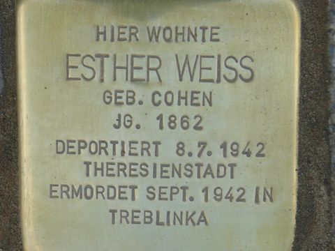 Stolperstein Esther Weiss (Bild: Wolfgang Knoll)