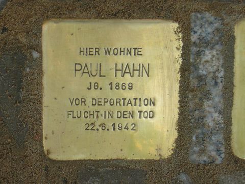 Stolperstein Paul Hahn (Bild: Wolfgang Knoll)