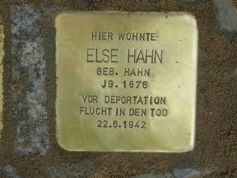 Stolperstein Else Hahn (Bild: Wolfgang Knoll)