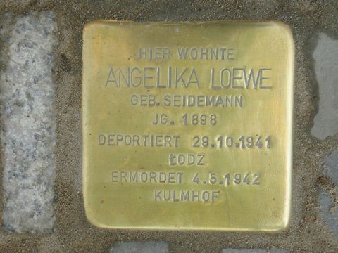 Stolperstein Angelika Loewe (Bild: Wolfgang Knoll)