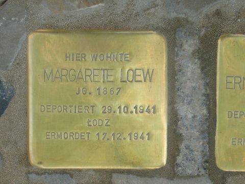 Stolperstein Margarete Loew (Bild: Wolfgang Knoll)