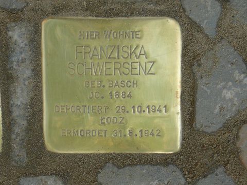 Stolperstein Franziska Schwersenz (Bild: Wolfgang Knoll)