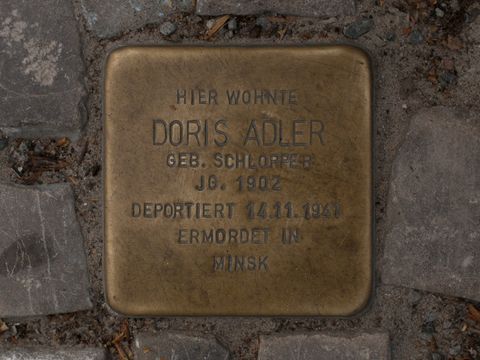 Stolperstein Doris Adler, April 2013