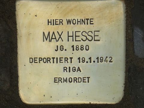 Stolperstein für Max Hesse