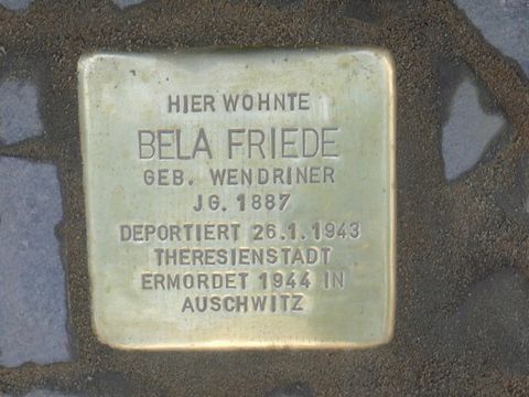 Stolperstein für Bela Friede