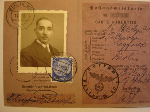 Ausweis Dr. Siegfried Peltesohn