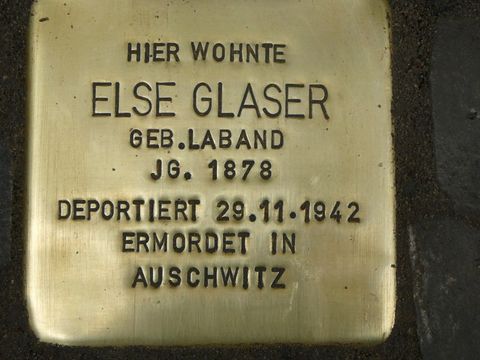 Stolperstein Else Glaser