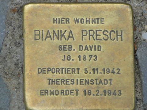 Stolperstein Bianka Presch