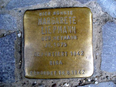 Stolperstein Margarete Liepmann