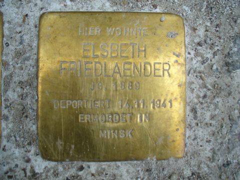 Stolperstein für Elsbeth Friedländer