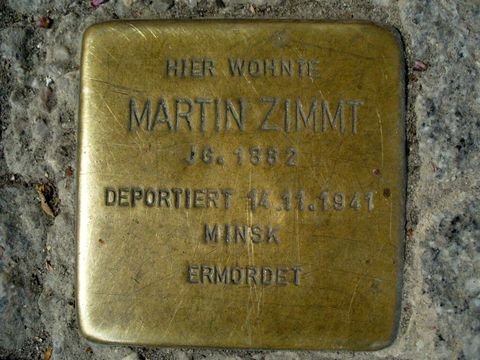 Stolperstein für Martin Zimmt