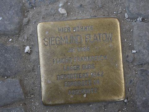 Stolperstein für Siegmund Flatow