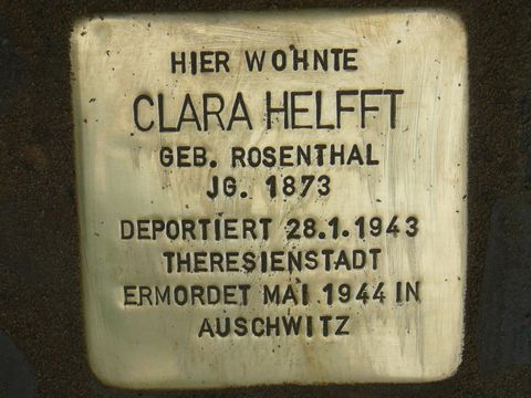 Stolperstein für Clara Helfft