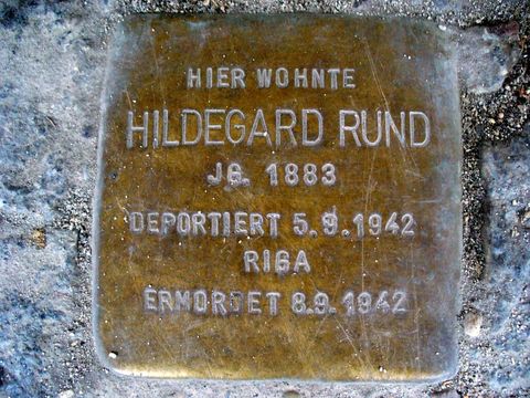 Stolperstein für Hildegard Rund