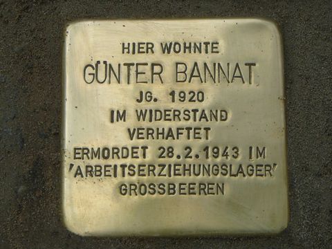 Stolperstein für Günter Bannat