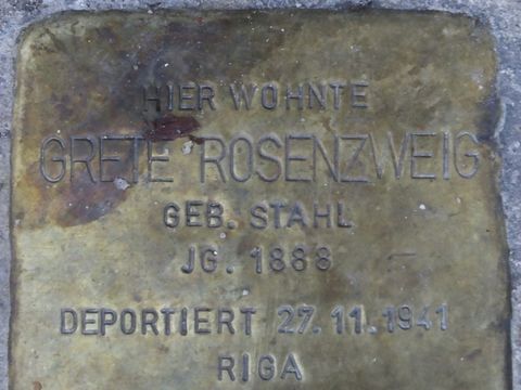 Stolperstein Grete Rosenzweig