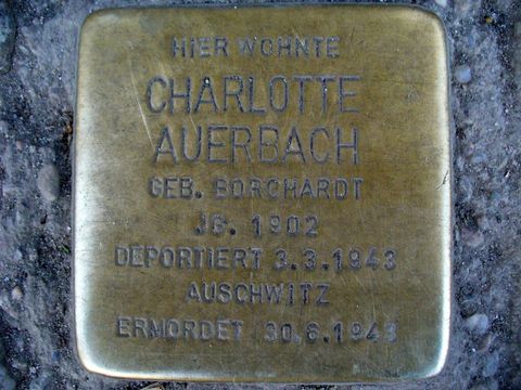 Stolperstein für Charlotte Auerbach