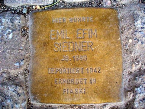 Stolperstein für Emil Efim Siedner